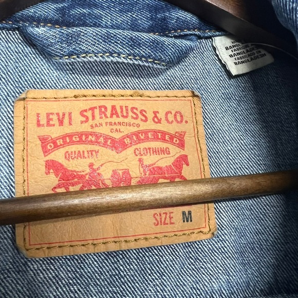 Levis x Odd Future OFWGKTA Denim Trucker Jacket 2012 Blue Mens Size M - Picture 5 of 10